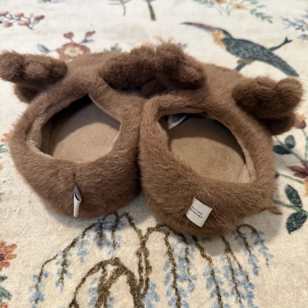 Liewood Aviaja Reindeer faux fur slippers 26/27